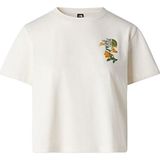 The North Face W Flora Embro Regular Kadın T-Shirt NF0A8G9QQLI1 - Beyaz