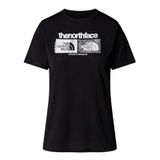 The North Face W Foundation Tee Graphic 1 Kadın Günlük Tişört NF0A8BRZJK31 Siyah