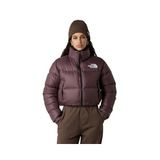 The North Face W Nuptse Short Jacket Kadın Outdoor Montu (700 Dolgu Kaz Tüyü) NF0A5GGEBQ71 Gri