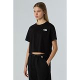 The North Face W SIMPLE DOME CROPPED Siyah Kadın Kısa Kol T-Shirt - XS