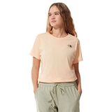 The North Face W Simple Dome Tee Kadın Günlük Tişört NF0A4T1A3R81 Krem S