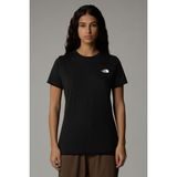 The North Face W SS SD SLIM TEE Siyah Kadın Kısa Kol T-Shirt - XL