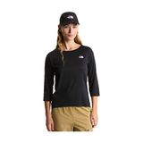 The North Face W Tanken 3/4 T-Shırt Kadın Outdoor Tişörtü NF0A8E2ZKS71 Siyah - L