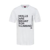 The North Face Walls Are For Climbing Beyaz Erkek T-shirt
