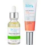 The Organic Pharmacy Bright Defence Retinol Gece Serumu + Günlük Mineral Spf 30+ Güneş Kremi 2'li Cilt Bakım Seti - Standart