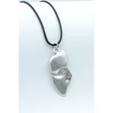 The Phantom Of The Opera - Maske Gümüş Kaplama Deri İp Kolye