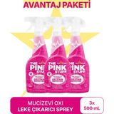The Pink Stuff 3X500 ml Mucizevi Oxi Leke Çıkarıcı Sprey Avantaj Paketi GB Menşeli Etkili Leke Çıkarma Gücü - 1,5 lt