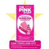 The Pink Stuff Mucizevi Cam Temizleme Seti 850 ml Özel Cam Silme Aparatı ve 2 Cam Pedi ile Etkili Temizlik