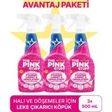 The Pink Stuff Mucizevi Köpüklü Halı Koltuk & Döşeme Leke Çıkarıcı Avantaj Paket Vegan 3X500ML - 1,5 lt