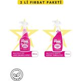 The Pink Stuff Mucizevi Oxi Leke Çıkarıcı Sprey 500 ml + Mucizevi Banyo Köpük Temizleyici 750 ml - Pembe