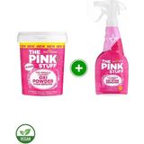 The Pink Stuff Mucizevi Oxi Leke Çıkarıcı Sprey 500 ml + Mucizevi Renkliler 1 kg Oxi Toz Leke Çıkarıcı