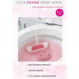 The Pink Stuff Power Active Aktif Wc Bloğu 2'li Paket-Suya Pembe Renk Veren Klozet Temizleyici