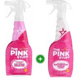 The Pink Stuff Temizlik Oxi Leke Çıkarıcı Sprey 500 ml + The Pink Stuff Banyo Köpük Temizleyici 750 ml - 1,25 lt