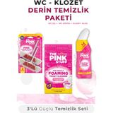 The Pink Stuff Wc Klozet Derin Temizlik Seti 3'lü – Tuvalet Temizleyici Jel + Köpük + Aktif Klozet Bloğu