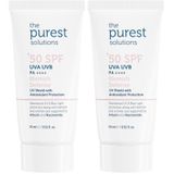 The Purest Solutions Cilt Tonu Eşitleyici Ve Leke Karşıtı Blemish Defense Renkli Güneş Koruyucu Krem SPF 50, Seyahat Boy 15 ml (2 paketi)