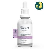 The Purest Solutions Göz Altı Torbalanma ve Morluk Karşıtı Bakım Serumu 30 ml (Caffeine Solutions 5% + Vitamin C) 3 Adet