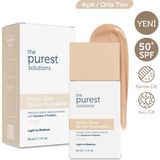 The Purest Solutions Nemlendirici & Canlandırıcı Serum Fondöten SPF 50+ Açık / Orta Ton Bej