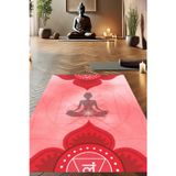 The Reef Design Kök Çakra Desenli Yoga Meditasyon Mandala Temalı Yoga Halısı Dokuma Taban Kaymaz Dijital Baskılı