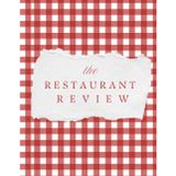 The Restaurant Review: A Personal Food Critic Journal for Rating Meals, Drinks, Service, Ambiance, Value, Menu Favorites, and Places Worth Revisiting