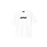 THE RULE Erkek Grave Baskılı Oversize%100 Pamuk Geniş Kesim Yumuşak Dokulu Bisiklet Yaka T-shirt Rf0508 Beyaz L