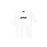 THE RULE Erkek Grave Baskılı Oversize%100 Pamuk Geniş Kesim Yumuşak Dokulu Bisiklet Yaka T-shirt Rf0508 Beyaz M