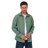 THE RULE Erkek Mint Regular Fit Rahat Kesim Çıt Çıt Düğme Detaylı Klasik Yaka Kot Gömlek Mint S