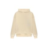THE RULE Erkek Oversize Bol Kesim Pamuklu 3 İplik Şardonlu Yumuşak Dokulu Basic Bej Kapüşonlu Sweatshirt