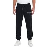 THE RULE Erkek Regular Kışlık 3 Iplik Şardonlu Beli Ve Paçası Lastikli Simplicity Baskılı Jogger Eşofman Altı Siyah M