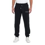 THE RULE Erkek Regular Kışlık 3 Iplik Şardonlu Beli Ve Paçası Lastikli Young Baskılı Jogger Eşofman Altı Siyah 2XL