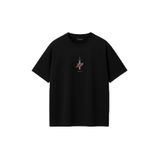 THE RULE Erkek Warden Baskılı Oversize%100 Pamuk Geniş Kesim Yumuşak Dokulu Bisiklet Yaka T-shirt Rf0509 Siyah S