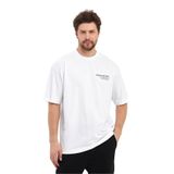 THE RULE Erkek When You Are Baskılı Oversize%100 Pamuk Bol Geniş Kesim Bisiklet Yaka Salaş Beyaz Tişört Beyaz XL