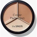 The Saem 02 Contour Beige Kapatıcı Üçlü Palet Doğal Renkli Uzun Süre Kalıcı Makyaj Ürünü - Natural