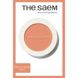 THE SAEM Sebum Kontrolü Sağlayan Tekli Toz Allık - Saemmul Single Blusher - CR03 Sunshine Coral (VİONİNE)