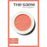 THE SAEM Sebum Kontrolü Sağlayan Tekli Toz Allık - Saemmul Single Blusher - OR01 Mandarine Kiss (VİONİNE)