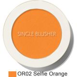 The Saem Single Blusher Tekli Allık - OR02 Selfie Orange
