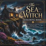 The Sea Witch Coloring Book: 50 Ocean & Coastal Scenes for Adults | Mermaids, Driftwood Altars, Stormy Cliffs, Tide Pools & Ocean Magic: The Cozy Witch Coloring Collection, Vol. 9