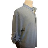 The Sile Fabric ŞİLE BEZİ Patlı Erkek Gömlek - 05M-Mavi
