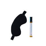 The Sim Co. Dark Travel Siyah Uyku Maskesi Ve Rahatlatıcı Masaj Yağı 10 Ml Cilt Bakım Seti