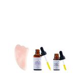 The Sim Co. Face Glow Pembe Kuvars Taşı-aydınlatıcı Serum 30 Ml Ve Yenileyici Serum 10 Ml Cilt Bakım Seti