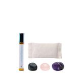 The Sim Co. Stress Relief 3'lü Kuvars Ve Rahatlatıcı Masaj Yağı 10 Ml Cilt Bakım Seti
