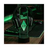 The Sims Logolu - Rgb Işıklı Pleksi Kulaklık Standı - Oyuncu Kulaklık Tutucu Askı - Gaming Oda Aksesuarı