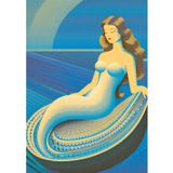 The Siren and the Sea - mermaids and shell: A5 Notes, diary, journal (Italian Edition)