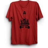 The Sk Brook, One Piece, Anime Manga Unisex %100 Pamuk Tişört - L - Kırmızı