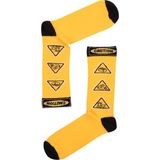 The Sock Company Caution Desenli Mix Erkek Çorap 15KDCR124E - 41 - 45 - Sarı