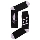 The Socks Company 15KDCR122E çok Renkli Ninja Knife Desenli Erkek Çorap