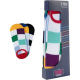 The Socks Company 3 Çift Özel Kutulu Erkek Görünmez Çorap - Çok Renkli - 41 - 45