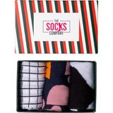 The Socks Company 3'lü Desenli Kadın Çorap Set - 36 - 40 - Çok Renkli