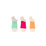 The Socks Company Kadın 167P Desenli Patik Çorap, Çok Renkli, 36-40, 3 Çift