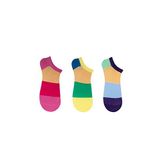 The Socks Company Kadın 169P Desenli Patik Çorap, Çok Renkli, 36-40, 3 Çift