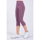 The Step Sports Snc Kadın Lila Cepli Yüksek Bel Toparlayıcı, Kapri Yoga Tayt 19"
